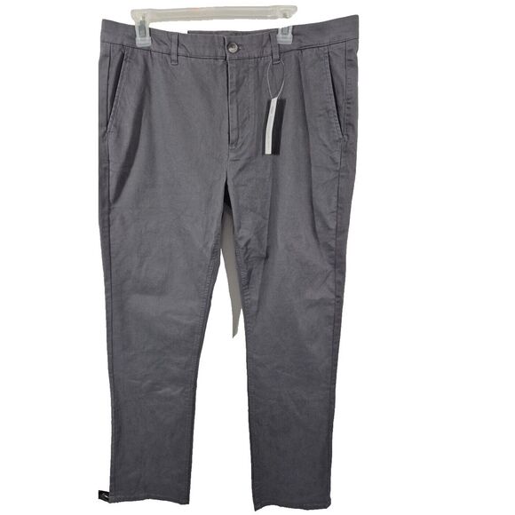Stitch‎ Fix Pants Men 38x33 Gray Hawker Rye Straight Fit Chino NEW - Picture 1 of 8